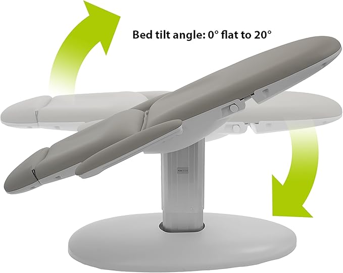 SKINACT Venus Electric Medical Spa Treatment Table/Chair with Free Wired Hand Remote Control(Taupe)