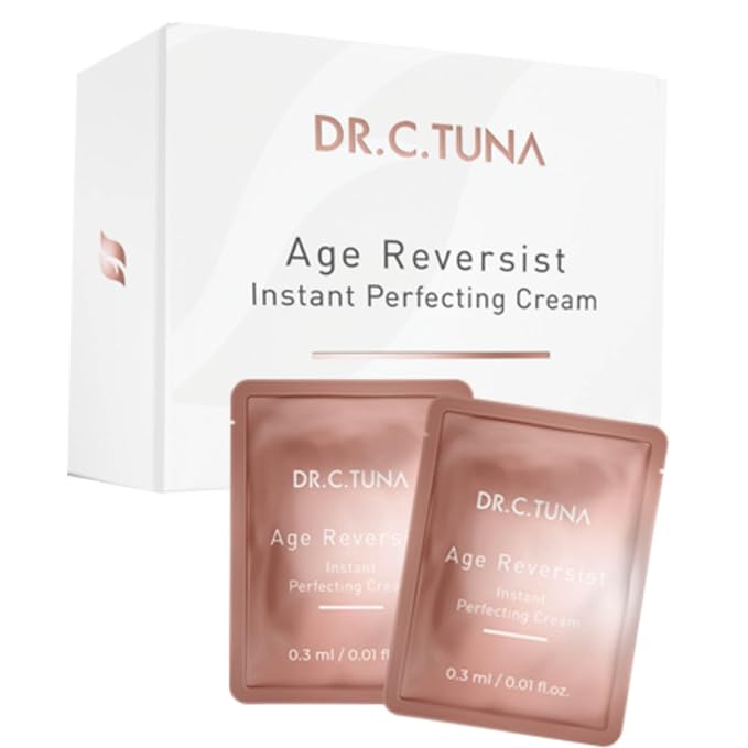 FARMASi Dr. C. Tuna Age Reversist Exceptional Cream, Instant Wrinkle Smoothing Gel Cream with Marine Plankton Extract, Anti-Aging Face Treatment, 30 Sachets x 0.01 fl. oz