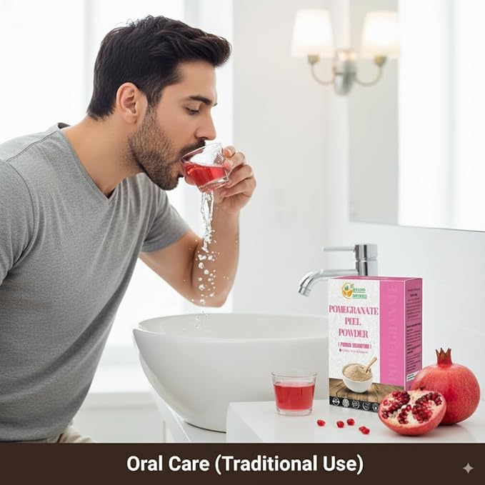 Herbs Botanica Pomegranate Peel Powder 100% Pure & Natural Pomegranate Powder for Herbal Tea, Skincare & DIY Beauty Finely Ground, Additive-Free, Resealable Pack 5.3 oz