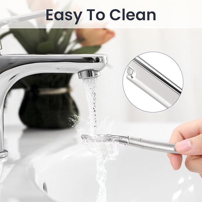 Dermaplaning Tool for Face, Dermaplane Razor for Peach Fuzz with Metal Grip, Professional Eyebrow Razor for Women, Facial Razor for Women Silver (12 Replaceable Blades)