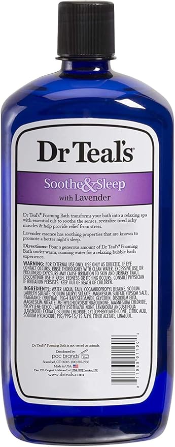 Dr Teal's Foaming Bath Variety Gift Set (2 Pack, 34oz ea.) - Soothe & Sleep Lavender & Relax & Relief Eucalyptus & Spearmint - Pure Epsom Salt & Essential Oils Alleviate Stress & Clear The Mind