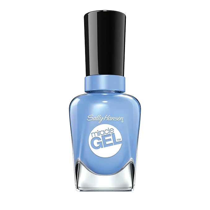 Sally Hansen Miracle Gel™, Sugar Fix, Long Lasting, Gel-Like Formula, No UV Lamp Needed, Blue Nail Polish