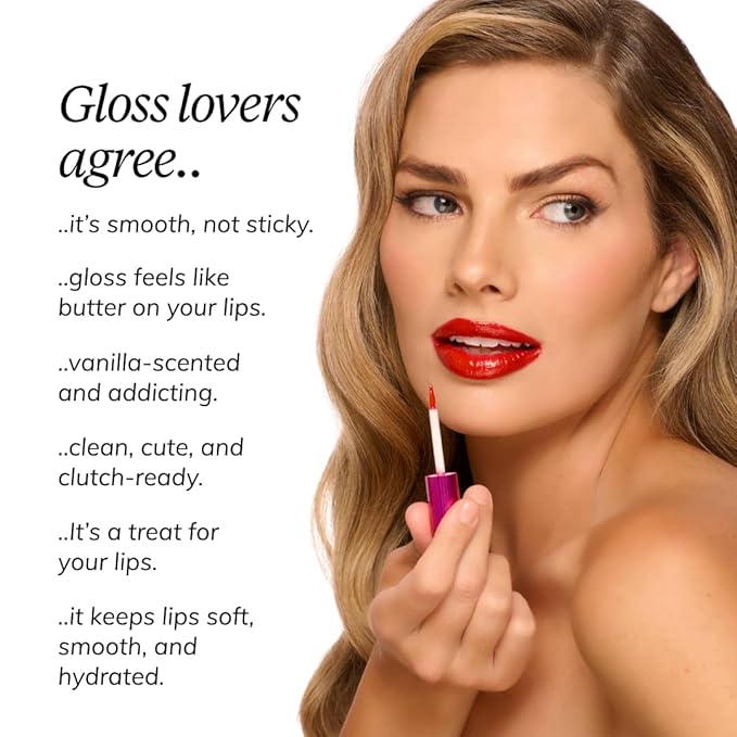 Mini Clutch Couture Lip Shine Gloss, Non-Sticky Lip Gloss, Vegan & Cruelty-free, High Shine Finish & Moisturizing - Haute Talk