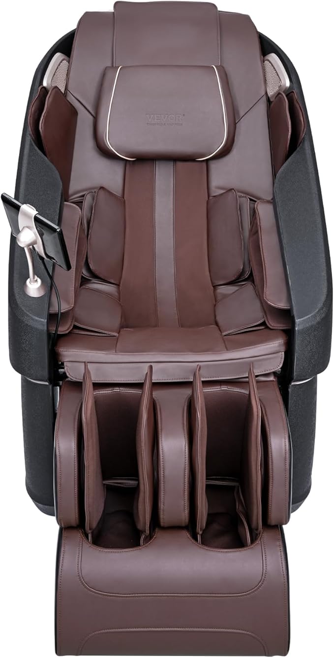 VEVOR Full Body Massage Chair, SL-Track Zero Gravity Massage Recliner, 3D Shiatsu, Body Scan, Heating, Bluetooth Speaker, Airbags for Living Room, Home