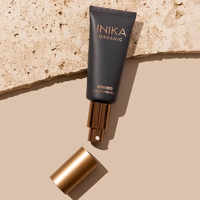 INIKA Organic Pure Perfection Primer | Clinically Proven to Boost Hydration + Reduce Wrinkles. Skincare Enriched. Smooth Dewy Finish. Extend Makeup & Create a Flawless Base. 30mL