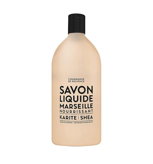 Compagnie de Provence Savon de Marseille Nourishing Liquid Soap, Karite (Shea Butter), 33.8 Fl Oz Refill