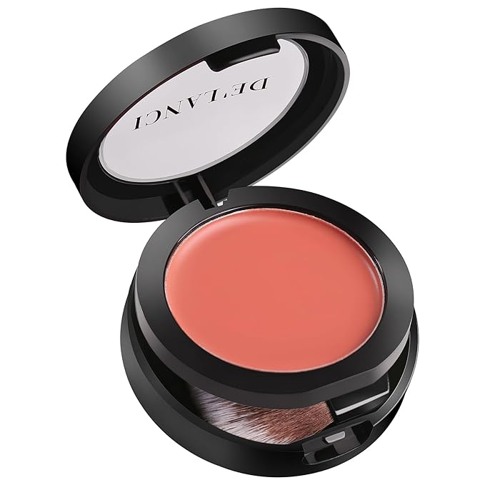 DE'LANCI Blush Single for Cheeks+Lip, Buildable Color Silky