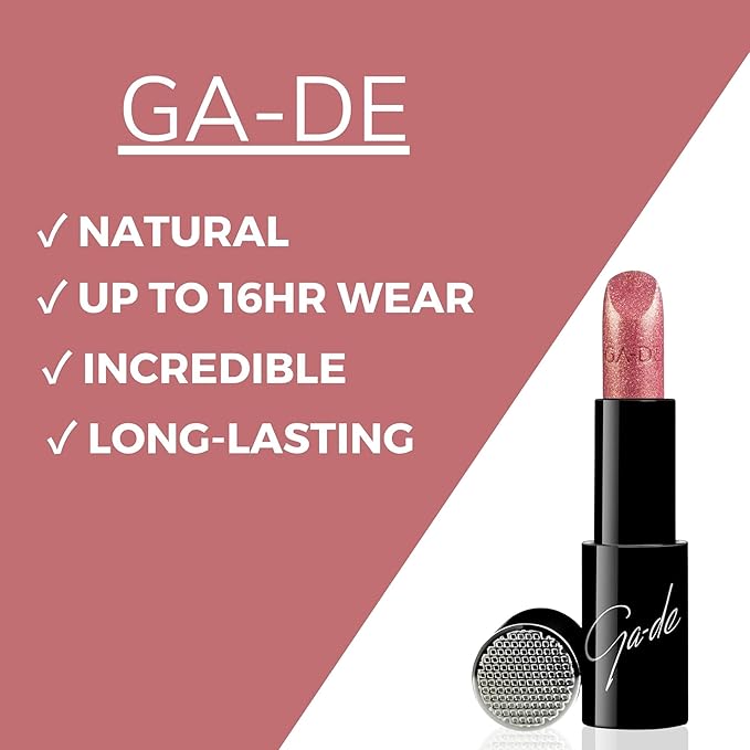 GA-DE Selfie Full Color Lipstick, 864 - Long Lasting High Pigment Lipstick with Argan Oil - Creamy Radiant Shine and Hydrating Benefits - 0.14 oz