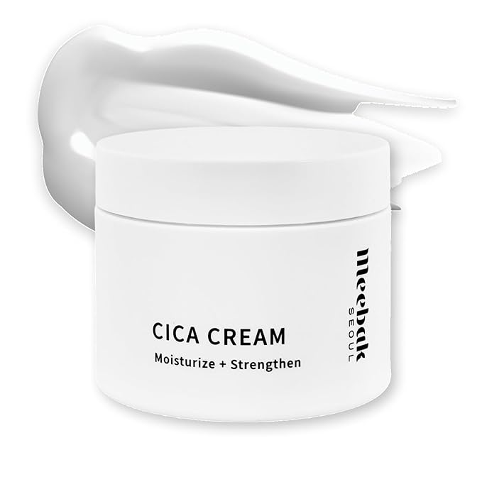 Meebak Cica Cream | Daily Repair Moisturizer with Niacinamide, Ceramide, & Retinol | Deep Hydration & Soothing | Locks in Moisture | Suitable for Sensitive Skin