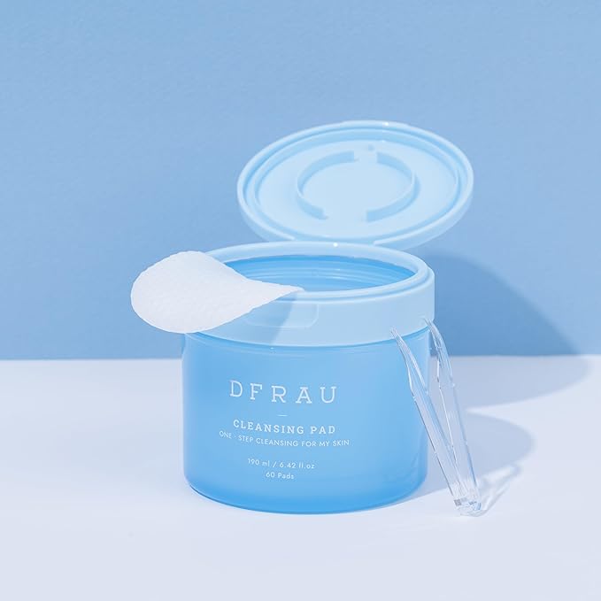 Face Cleansing Pads, Makeup Remover Pad for Sensitive Skin, Dual-Sided Cleansing Cotton Pads for Exfoliating and Moisturizing, Soft Vegan Pad for Deep Cleansing-60 Count