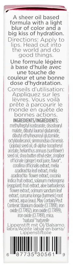 Pacifica Lipstick Oil – Glow Stick Lip Tint Oil - Hydrating Tinted Lip Balm with Vitamin E for Moisturized Lips, Sheer Tint & Natural Gloss, Vegan & Cruelty-Free, 0.14 oz (Sunrise)