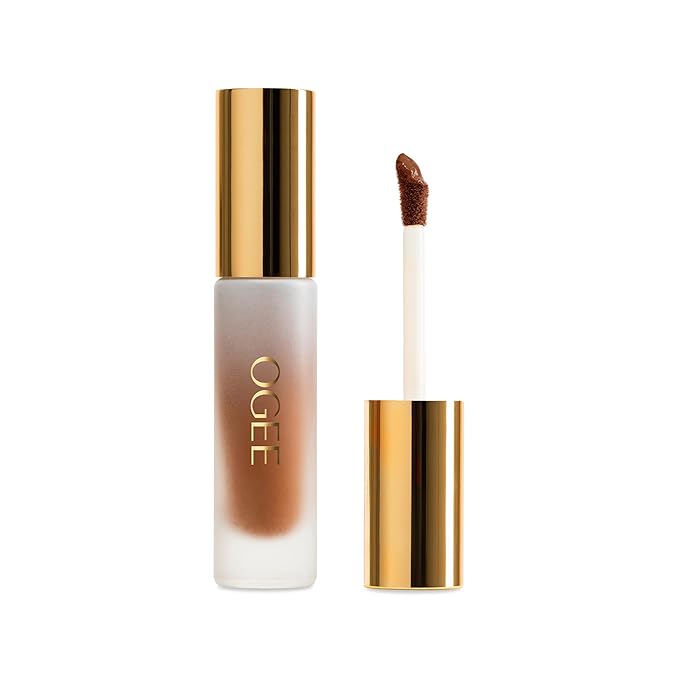 Ogee Complexion Perfecting Under Eye Concealer - Certified Organic Full Coverage Concealer - Buildable Coverage - HOLLY 12.75W - Deep (Warm Undertones)