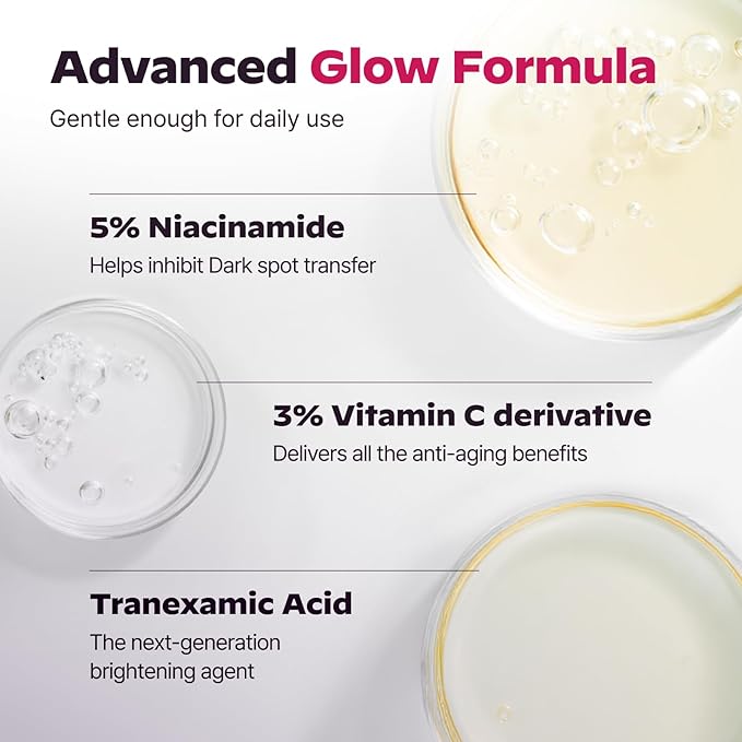 Dark Spot Care Duo : Superform Galvanic Booster Blush Pink and Glasslike Vita Glow Ampoule Serum, 1.01 fl. oz