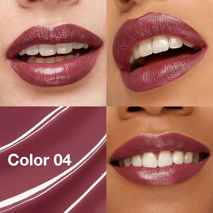 1Pcs Tinted Lip Balm Moisturizing Lipstick – Waterproof Hydrating Matte Lip Balm for Women, Creamy Natural Color Stain for Dry Lips, Soft Matte Finish with Subtle Scent (#04 Mauve)