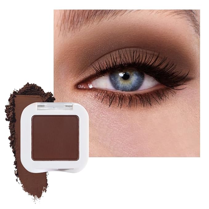 Coffee Brown Matte Eyeshadow – Smoked Eye Shadow, Daily Waterproof Long-Lasting Eyeshadow Powder Palette for Women Neutral Eye Makeup sombras para ojos (09)