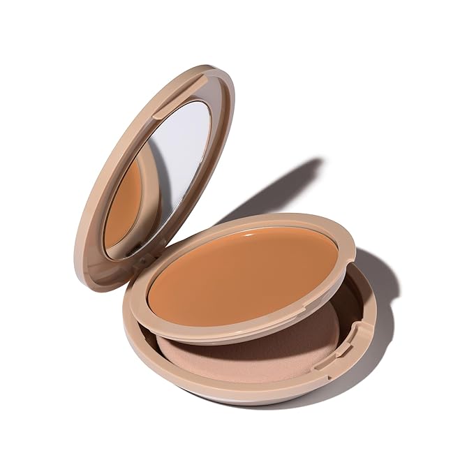 Foundation by No Makeup Makeup | Conceal & Correct with Long-Lasting, Buildable Formula & Lightweight Soft Finish | Cruelty-Free, Vegan, Fragrance-Free | Tan