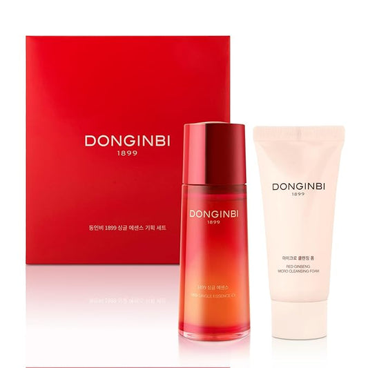 Donginbi 1899 Single Essence Special Set - New Years Gifts for Women, Korean Red Ginseng Face Essence for Radiance and Repair, Korean Skin Care