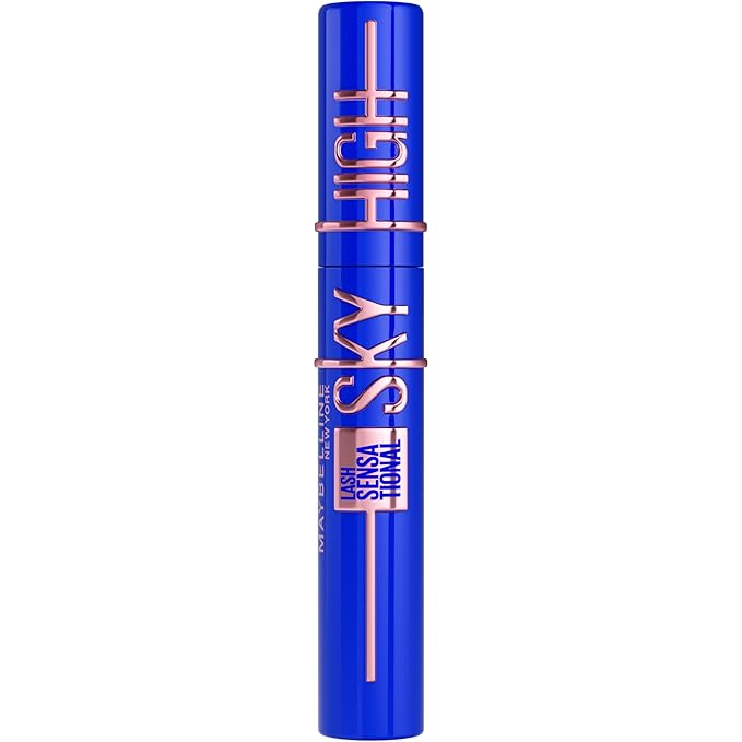 Maybelline Lash Sensational Sky High Washable Mascara, Volumizing, Lengthening, Defining, Curling, Multiplying, Buildable Mascara Make Up Formula, Blue Mist, 1 Count