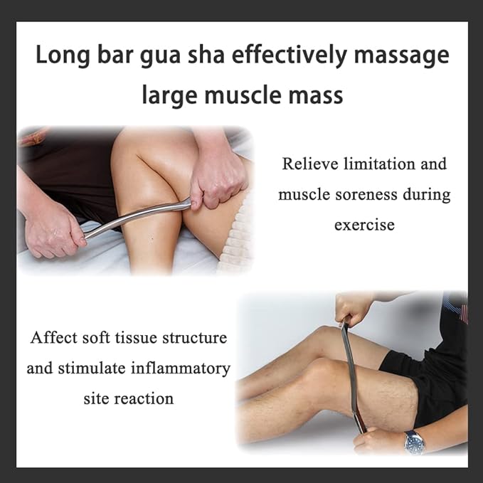 FeelFree Sport Stainless Steel Gua Sha Scraping Massage Tool Set of 7 Pieces-Muscle Scraper-IASTM Tool for Soft Tissue Mobilization Physical Therapy