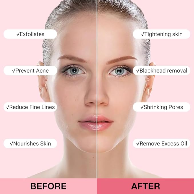 2Pcs Clay Mask For Face, Blackhead Remover For Face, Deep Pore Cleansing, Moisturizing, Skincare Facial Mask for Refining Pores and Controlling Oil (A01#2Pcs Strawberry)