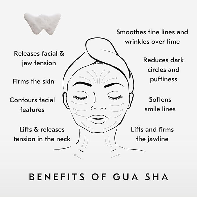 Mount Lai Vitality Qi White Jade Gua Sha Facial Tool – The Imperial Stone of Purity – Patented 5-Sided Professional Sculpting Tool for Lymphatic Drainage, Precision Contouring & Imperial Radiance