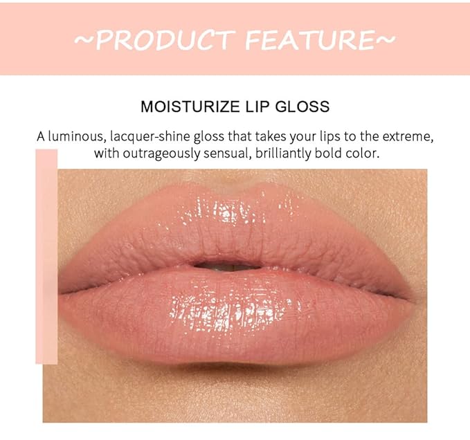 6PCS Lip Oil Light Lipgloss Set, Moisturizing Hydrating Lip Glow Oil Lip Gloss Kit High Shine Lip Plumping Glass Finish Liquid Lipstick for Women (Set A)