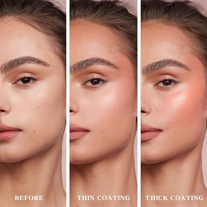 Matte Blush Powder for Cheeks, Cruelty Free Makeup – Long Lasting Natural Face Blusher Makeup, Lightweight Blendable Cheek Color Palette for Women All Skin Tones - #06 Nude Brown