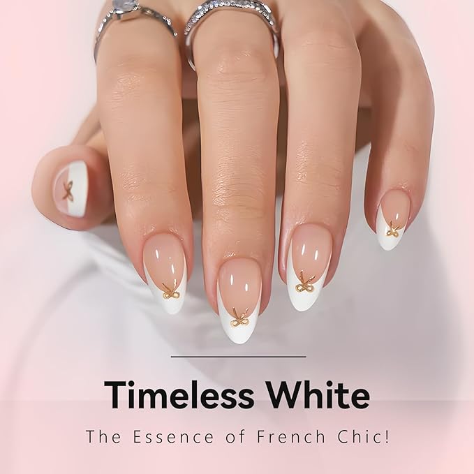 Makartt White Gel Liner Nail Polish: Soak Off UV/LED Gel with Built-in Thin Brush for DIY Manicure Home and Salon Nail Art Designs 8ml