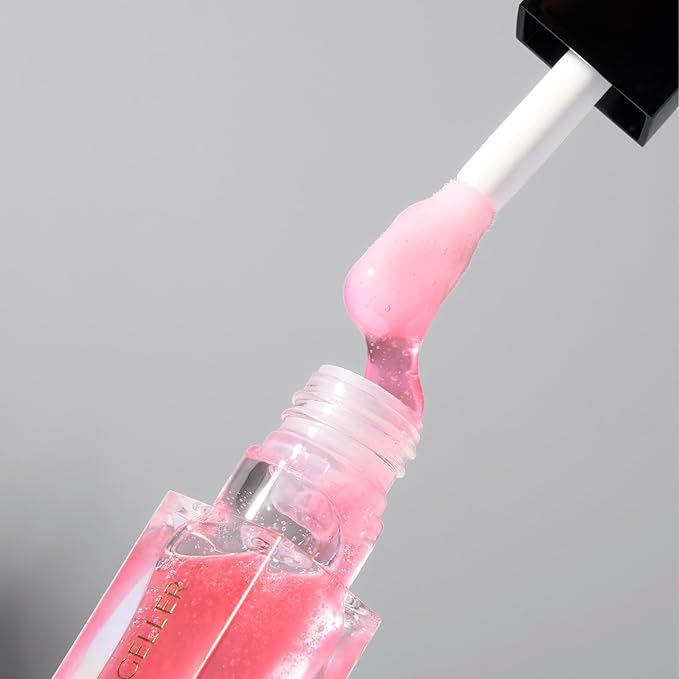 LAURA GELLER NEW YORK Fine Shine Glossy Lip Oil, Sweet Pink - Hydrating Squalane - Sheer Pink Lip Gloss