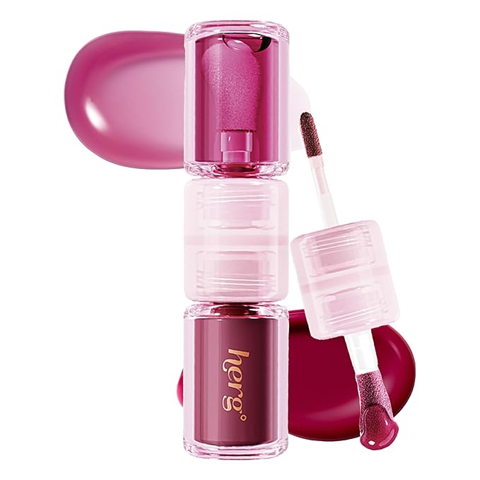 Epielle Herg Dual Lip Tint & Oil Pinot Noir & Bubble Berry, Double-Ended 2-in-1 Korean Lip Tint & Lip Plumper, Long-Lasting, Stocking Stuffers, Thanksgiving Essentials