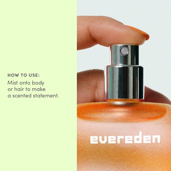 Evereden Fragrance Hair and Body Mist - Main Character: Clean and Vegan Collectible Hair and Body Spray for Teen Girls - Amplify Your Self Expression with Iconic Scents in Aesthetic Bottles