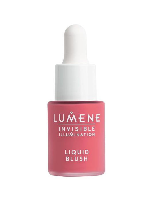 Lumene Invisible Illumination Liquid Blush Wild Flower 15ml – Buildable Dewy Tint with Arctic Spring Water & Cloudberry Extract – Radiant, Weightless Flush for All Skin Tones