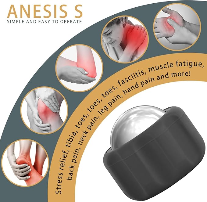 Cryosphere Cold Massage Roller Ball-FSA Eligible-Massage ice Ball, Cold and Hot Massage Ball, Lymphatic Drainage Massager, Massage Roller Ball, Plantar Fasciitis Release Ball