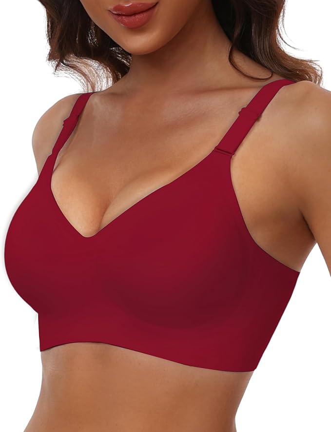 HORISUN Comfortable Seamless Full Coverage Bra for Women Wireless Bras with Soft Support Regular and Plus Size