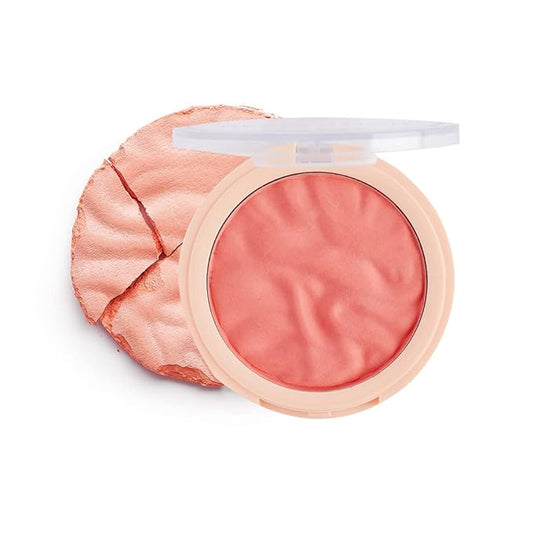Revolution, Blusher Reloaded, Pressed Powder Face Blusher, Highly Pigmented & Long Lasting Formula, Peach Bliss, 0.26 oz