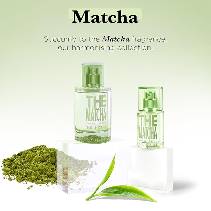 SOLINOTES Matcha Tea Perfume for Women - Eau De Parfum | Delicate Floral and Soothing Scent - Made in France - Vegan - 1.7 fl.oz