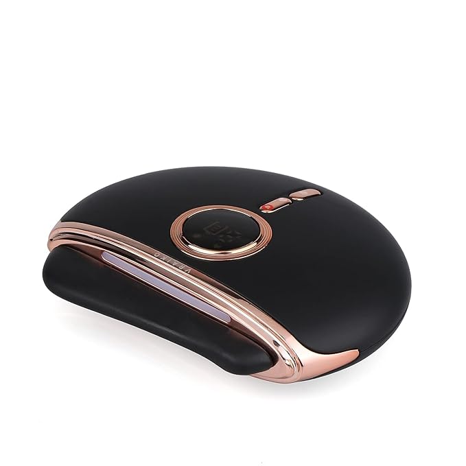 VRAIKO Eclipse Gua Sha Facial Tools, Electric Face Massager with 3-Level Heat & Vibration & 1000mAh Battery, Neck & Face Lift, Wrinkle and Puffiness Reduction