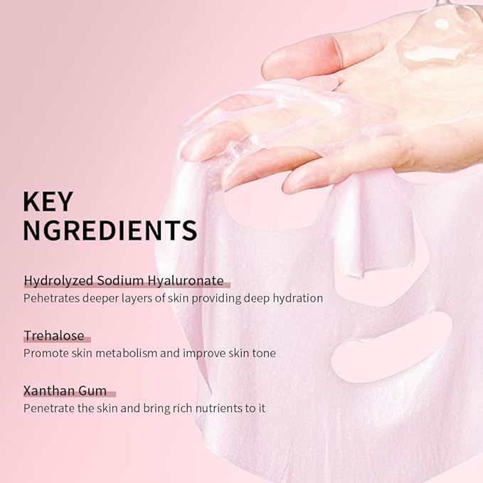 Prof. Ling Radiance Boosting Ferment Mask – Brightening & Hydrating Sheet Mask with Niacinamide, Tranexamic Acid, and Multi-Weight Hyaluronic Acid for Dull, Dry Skin-5ea