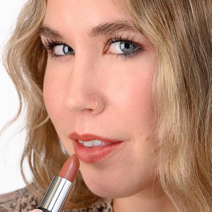 Red Apple Lipstick Spice ’N Easy Full Body Lipstick for Women - Vegan Gluten Free Organic Lipstick - Creamy Lip Color, Nourishing Lip Makeup w Vitamin E - WARM ORANGE BROWN LIPSTICK SHADE