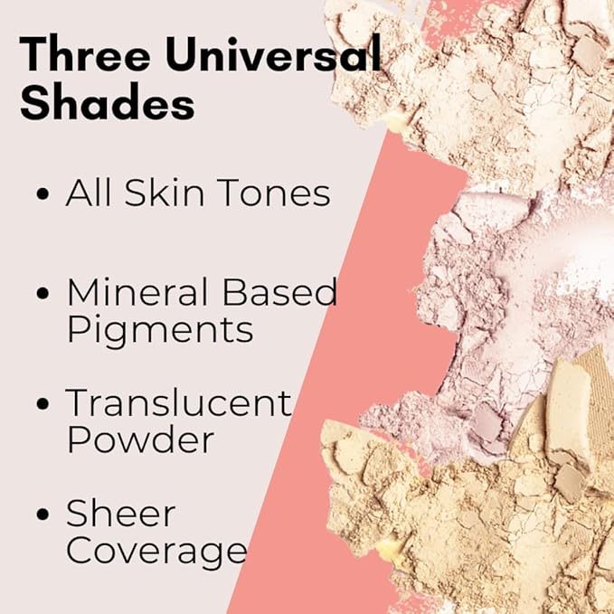 BaeBlu Organic Setting Powder | Non-Toxic, Vegan, Cruelty-Free, Talc-Free, Lightweight + Long Lasting for All Skin Types, Invisible Light