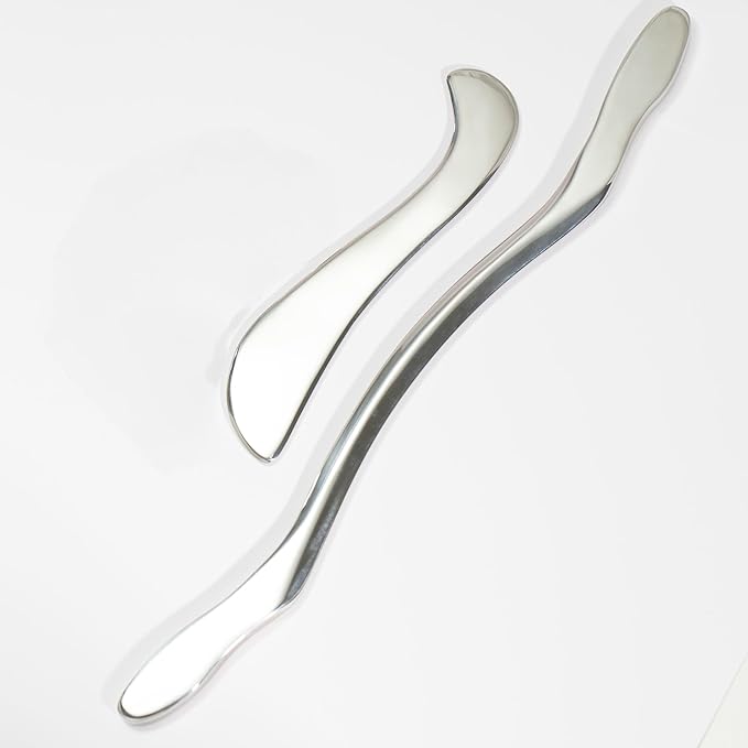 Gua sha Tool gua sha Stainless Steel iastm Tool Gussha Massage Tool Muscle Scraping Tool for Soft Tissue Therapy and Reduce Arms,Back, Legs, Neck Muscle Pain(HS)……