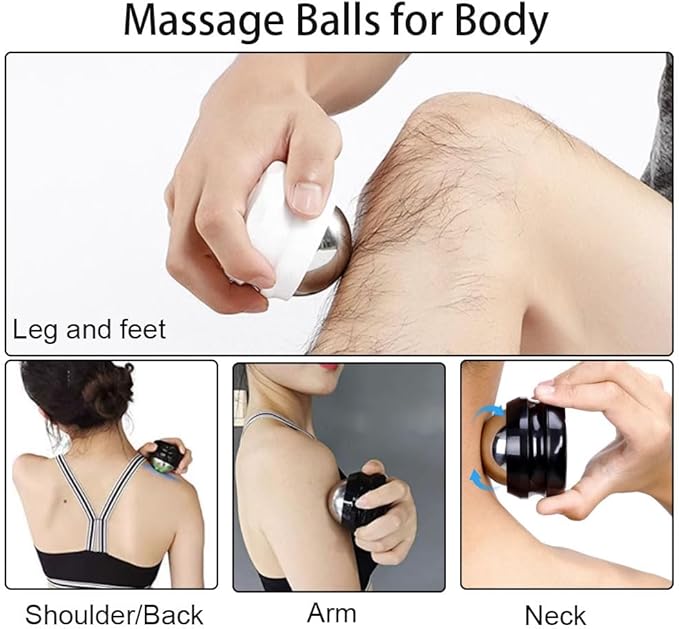 Cold Massage Roller Ball - Gifts for Men Women Teens Boys，Stays Cold for 6 Hours, Home Office Travel Essentials,Sports Fitness Relaxations Gift,Rapidly Relieve Muscle Pain and Tension