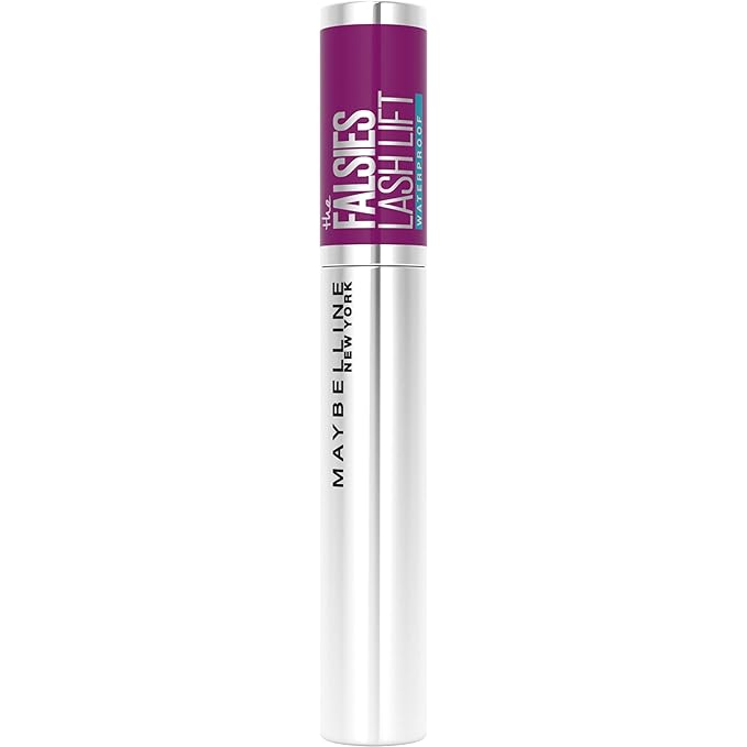 Maybelline The Falsies Lash Lift Waterproof Mascara Volumizing, Lengthening, Lifting, Curling, Multiplying, Eye Makeup, Very Black, 1 Count