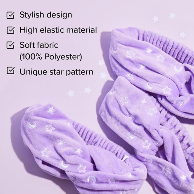 I DEW CARE Korean Wrapping Peel Off Facial Mask Set - Starry Kitten Night | Masks 3ea & Headband Gift Set, Korean Skincare, Glow Skin, Hydrating, Exfoliating, Stocking Stuffers, Travel Size, Mini Set