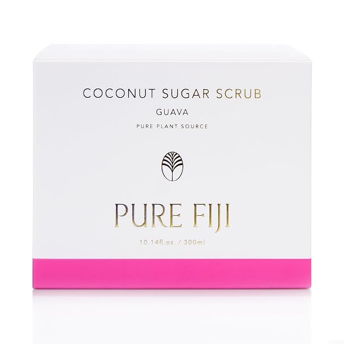 Pure Fiji Coconut Sugar Body Scrub, Guava (10.14 Oz /300ml)