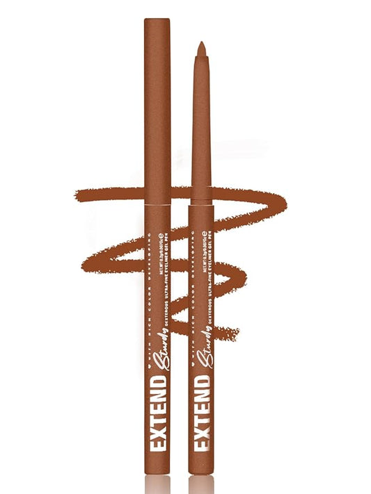 Bronze Gel Glitter Eyeliner Pencil, Metallic Waterproof Smudge-Proof Creamy Retractable Smooth Eye Liner pencil, Hypoallergenic Long Lasting Eyeliner Brightener Pen Crayon Eye Makeup Gift for Women#05