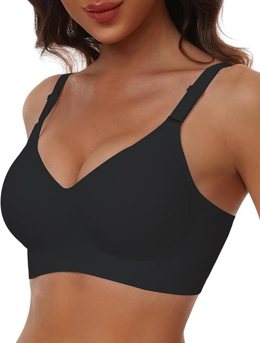 HORISUN Comfortable Seamless Full Coverage Bra for Women Wireless Bras with Soft Support Regular and Plus Size