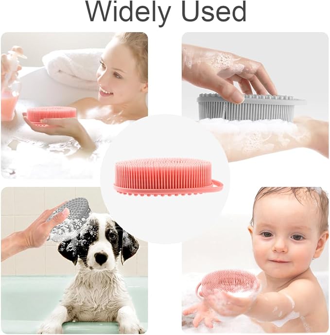 Silicone body scrubber, exfoliating silicone