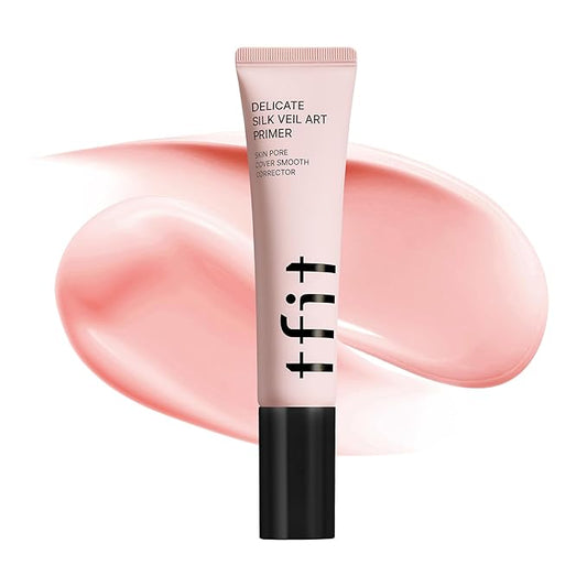Delicate Silk Veil Art Primer - Korean Makeup, Poreless Matte Makeup Primer for Oily Skin (Lightweight, Hydrating), Blurring Pore Filler, Smooths fine lines，Long-Lasting Blur Effect, 1.01FL. Oz.