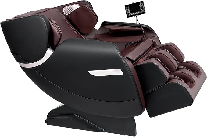 VEVOR Massage Chair - Full Body Zero Gravity Recliner with Multi Auto Modes, 3D Shiatsu, Heating, Bluetooth Speaker, Airbag, Foot Roller, and Touch Screen